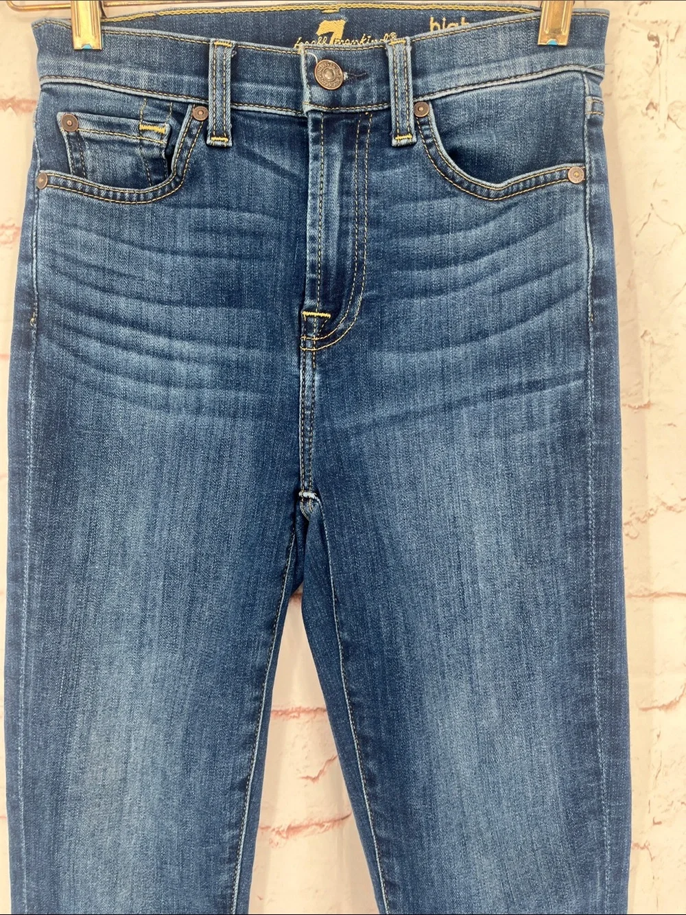 7FAM “High Waist Slim Kick”, Size 24